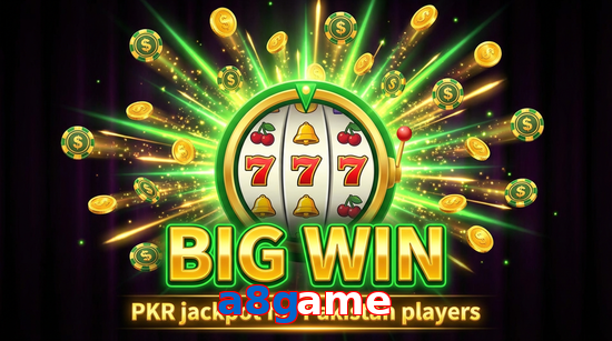 Big win animation on A8game slot game